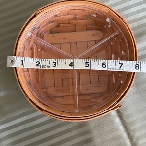 Longaberger Woven Basket with Clear Insert